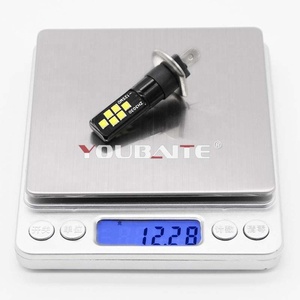 H3 3030 12SMD H1 높은 전원 자동차 LED 헤드 라이트 슈퍼 밝은 자동 안개 램프 화이트 - Product Image 5