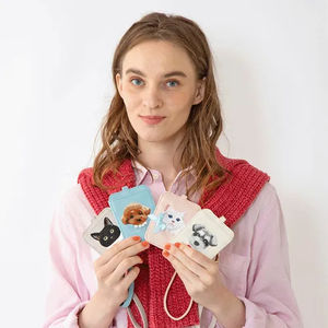 Porte-cartes en cuir de haute qualité, design animal mignon et tendance, accessoires pour porte-cartes. - Product Image 1