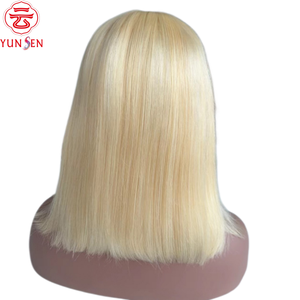 <span class=keywords><strong>ผม</strong></span>แท้ 100% แบบเวอร์จิ้น 13x4 ลูกไม้รอบด้าน <span class=keywords><strong>ทรง</strong></span>บ๊อบ<span class=keywords><strong>สั้น</strong></span>ตรง  แบบเต็มศีรษะ - Product Image 2