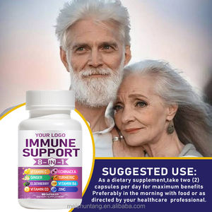 유기농 순수 천연 허브 건강 보조 식품 비타민 C 8 1 블랙 엘더베리 추출물 캡슐 엘더베리 캡슐 - Product Image 4