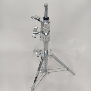 OEMヘビーデューティークロムスチール<span class=keywords><strong>C</strong></span>スタンド2.6m、グリップヘッドタートルベース35mmチューブセンチュリースタンド（スタジオ照明用） - Product Image 1