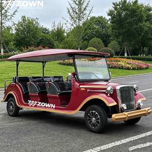 Voiture de golf électrique vintage à moteur 5KW, 4 roues, alimentée au lithium, pour le tourisme, avec garantie de 2 ans, fournie directement par l'usine - Product Image 2
