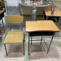Vente en gros de mobilier scolaire moderne et populaire chaises et tables en bois pour enfants et adultes étudiants