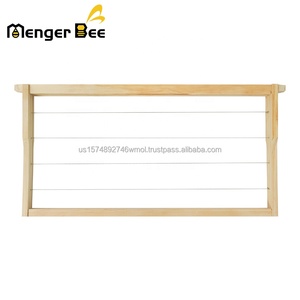 Nouvelles rames de ruche Langstroth profondes et moyennes avec fil en acier inoxydable et pin de Nouvelle-Zélande - Product Image 1