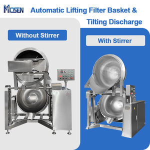 Olla de cocción industrial encamisada de 200L-1000L con mezclador para blanquear, cocinar, vaporizar y hervir mariscos, pasta, salsas, verduras y carne - Product Image 4