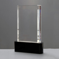 Trophée de cristal d'entreprise personnalisé décoratif affichage en verre cadeau cristal souvenir