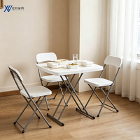 Table pliante durable, type pliage central, pour salles de banquet, occasions de fêtes intérieures et extérieures
