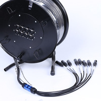 Chariot à câble serpent XLR 8/12/16/20/24/28 canaux Chariot serpent 30M/50M Câble audio serpent Offre Spéciale OEM professionnel