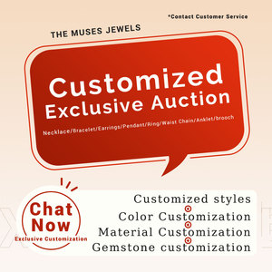 Muses Jewels – Bijoux de mode personnalisés, vente directe d'usine, collier et bracelet en alliage d'argent 925 plaqué or et <span class=keywords><strong>platine</strong></span>, avec gemmes - Product Image 1