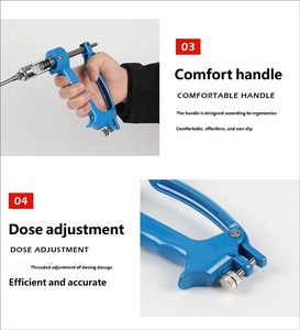 10ml 20ml 30ml Einstellbare Automatische Kontinuierliche Hochpräzise Sichere Kunststoff-Veterinärspritze für Schweine Hühner Pferde Medizin - Product Image 6