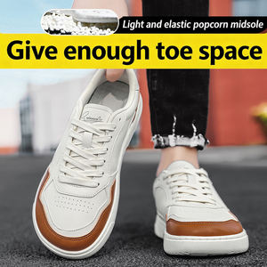 Chaussures de course sportives respirantes pour hommes - Baskets de marche légères et tendance avec amorti, antidérapantes, tige en PU et semelle extérieure en caoutchouc - Product Image 4