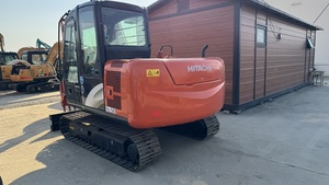 Mini-excavatrice Hitachi ZX60 de 60 tonnes avec godet de terrassement, chenilles hydrauliques, équipement d'occasion - Product Image 3