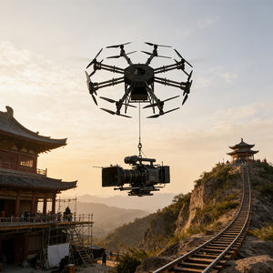 Drone industriel multifonction GT300, charge utile de 300 kg, 4K UHD, 5G, vitesse de 25 ms, temps de montée de 8 ms, résistance au vent fort, durable, 60 minutes d'autonomie - Product Image 4