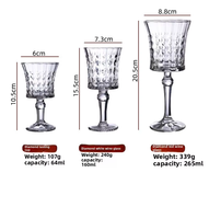 Flûtes à vin rouge gravées et sculptées de style français, best-seller Instagram, verres à pied vintage européens modernes