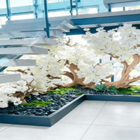Échantillons Gratuits pour les Membres L2+ d'Ali : Arbre Artificiel de Cerisier en Fleurs sur Mesure |    Plante artificielle pour projet de design d'intérieur commercial