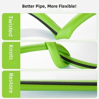 Tuyau d'arrosage de jardin en PVC tressé doux au toucher, facile à enrouler et à ranger, anti-UV, pour usage quotidien en jardin et cour arrière