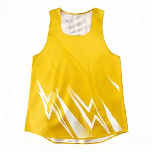 Premium Gradient Print Customizable Unisex Running Singlet Quick Dry Breathable Activewear <b>Apparel</b> for Fitness Outdoor Training - Product Image 5