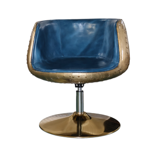 <span class=keywords><strong>Chaise</strong></span> <span class=keywords><strong>de</strong></span> <span class=keywords><strong>bar</strong></span> industrielle rétro <span class=keywords><strong>de</strong></span> luxe style aviateur avec revêtement en cuir véritable, décoration en cuivre, rivets, base pivotante en métal pour <span class=keywords><strong>bar</strong></span>, tabouret <span class=keywords><strong>de</strong></span> club - Product Image 5
