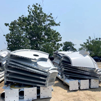 Silo à ciment de 100 tonnes, capacité de chargement de 75 mètres cubes de ciment, poids de 6 tonnes