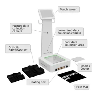 Máquina de fabricación de plantillas de escáner de presión de pie, plantilla de calzado ortopédica, detección de IA, escáner de pie 3D para zapatería