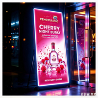 Affiche publicitaire EL avec kit support X, changement d'affiche facile. pour les lancements de nouvelles boissons, les promotions sur les plats et les offres spéciales saisonnières.