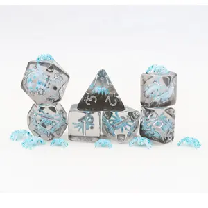 RPG Board Game Metal Dice Set Oem Whole Sale Dnd Animal Resin Dice