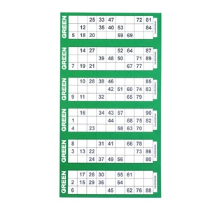 High Quality Custom Print on Demand Diverse Products Bingo Card Ticket Supplier - Product Image 2