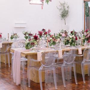 Vente en Gros de Meubles du Milieu du Siècle Moderne Empilable en Plastique Acrylique Transparent Clair <span class=keywords><strong>Fauteuil</strong></span> Chaise Fantôme - Product Image 1