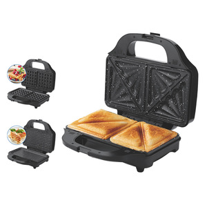 ORVICA Máquina para Hacer Sándwiches Calientes de Doble Cara, Multifuncional, con Múltiples Placas para Waffles y Tostadas, para el Desayuno - Product Image 2