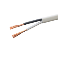 VDE-Zulassung 2 Adern 2x16/0,2mm H03VVH2-F sauerstoff freies Kupfer Schlank Flexibles elektrisches Stromkabel Draht als geführtes Flach kabel