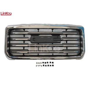 กระจังหน้า LINKOO ABS รุ่นใหม่ 23173253 สำหรับ GMC Sierra 2500 SLT ปี <span class=keywords><strong>2015</strong></span> 2016 2017 2018 2019 โครเมียม - Product Image 3