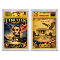 Charlie Kirk 199-2025 Trading Gold Card Memorial Limited Edition Sammlerkarte Matériau PET Imprimé à la feuille d'or Rectangulaire