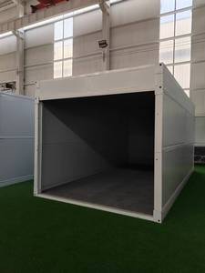 Maisons modulaires pliables et extensibles les plus vendues pour bureaux et rangements de garage avec structure en acier, installation rapide - Product Image 4