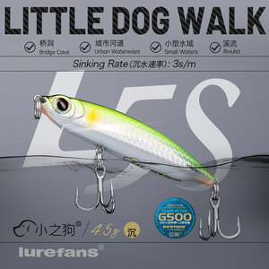 Lurefans Perro pequeño Lápiz sumergido Agua flotante El perro Micro-objeto Cebo Luya Señuelo La <span class=keywords><strong>boca</strong></span> del caballo Pescado del ejército - Product Image 2