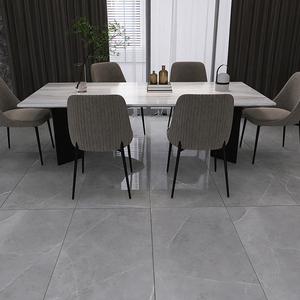 Piastrelle in Gres Porcellanato Lucido Effetto Marmo 600x1200mm, Grado 3A, Antiscivolo, per Soggiorno Moderno - Product Image 4