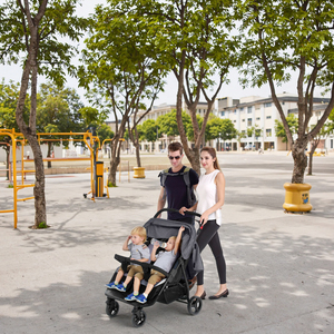 2 bambini con cintura di sicurezza a cinque punti possono sedersi e sdraiarsi <span class=keywords><strong>passeggino</strong></span> pieghevole per neonati - Product Image 5