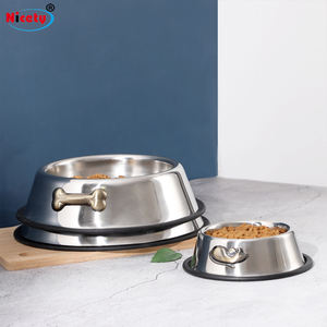Grosir murah mangkuk hewan peliharaan baja tahan karat tempat makan anjing dan kucing Modern untuk penggunaan luar ruangan - Product Image 1
