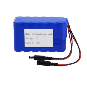 12V 16ah tùy chỉnh Lithium Ion Battery Pack 18650 sạc Xe golf thuyền năng lượng lưu trữ Xe Điện công cụ điện