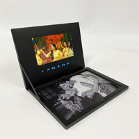 Brochure Video con Schermo LCD HD IPS da 4/4,3/5/7 Pollici, Stile Laptop, Stampa Personalizzata Fronte-Retro per Regali