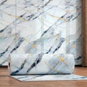 Waterproof Wall Sticker Roll Peel And Stick Marble Wallpaper For Bedroom Walls - Product Image 4
