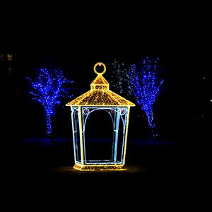 Outdoor 3d <b>Christmas</b> <b>Lantern</b> Light For Home & Commercial Decoration Ip65 Waterproof Customized Colors - Product Image 1