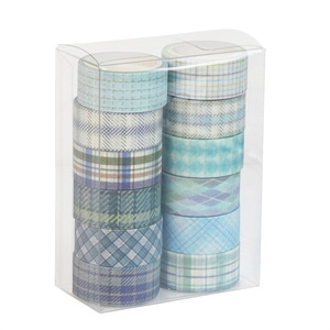 Colección <span class=keywords><strong>de</strong></span> <span class=keywords><strong>cintas</strong></span> Washi <span class=keywords><strong>de</strong></span> rejilla a rayas <span class=keywords><strong>de</strong></span> colores multiusos, 12 Uds., para álbum <span class=keywords><strong>de</strong></span> recortes, diario, planificador, decoración, suministros para manualidades - Product Image 2