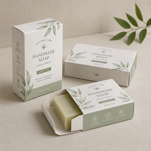 High Quality OEM Product Packaging <strong>Box</strong> White Card Paper Custom <strong>Soap</strong> <strong>Boxes</strong> Packaging - Product Image 2