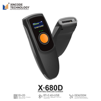 Escáner de Código de Barras Inalámbrico Portátil 2D GTCODESTAR, Lector de Códigos QR USB, Mini Lector de Códigos de Barras para Inventario