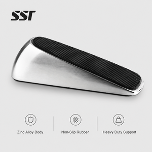 Heavy Duty Zinc Alloy <b>Door</b> <b>Wedge</b> Non Slip Rubber <b>Door</b> <b>Stopper</b> for Hotel Office Home Commercial <b>Doors</b> - Product Image 1