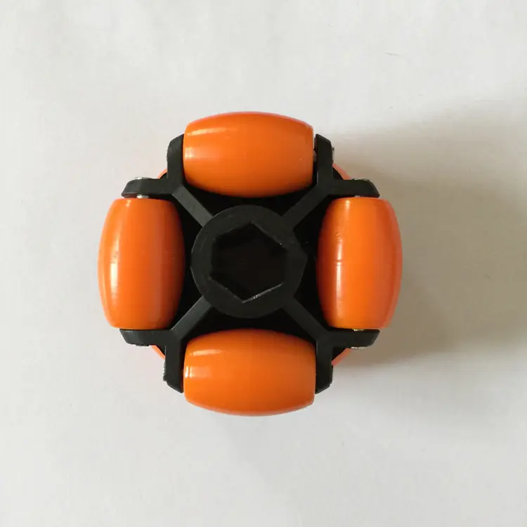 Robot omnidirectional wheel Fulai wheel 2LH-70 nylon Universal mechanical casters hexagonal inner hole