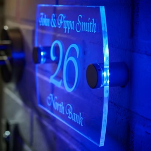 Signalétique personnalisée pour entreprises/restaurants/bureaux/panneaux publicitaires/informations/décoration intérieure, enseignes en acrylique éclairées par LED - Product Image 1