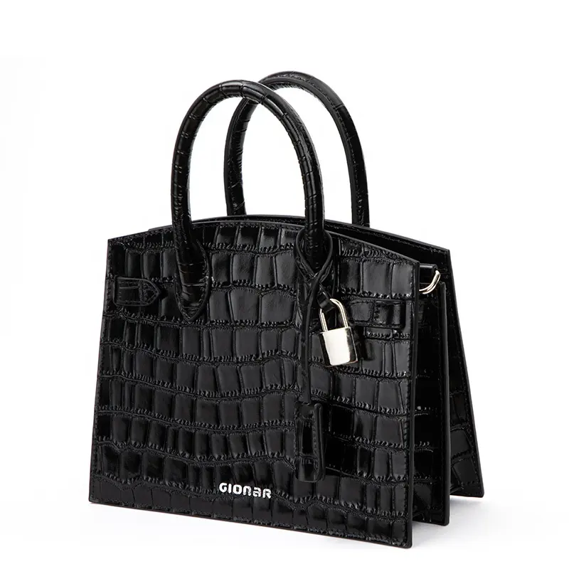 Borsa da donna di lusso di alta qualità da donna con Logo di borsa in pelle vera e propria borsa a mano da donna in coccodrillo