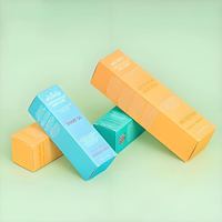 Boîte d'emballage en carton rigide pour rouge à lèvres et gloss, personnalisée, recyclable, écologique et portable