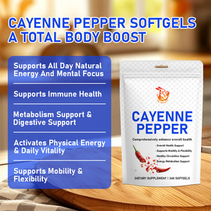 Cápsulas Blandas de Pimienta de Cayena de Alta Potencia con Aceite de Semilla de Pimienta de Cayena, Ácidos Grasos Omega-3, Apoyo al Metabolismo Energético - Product Image 2
